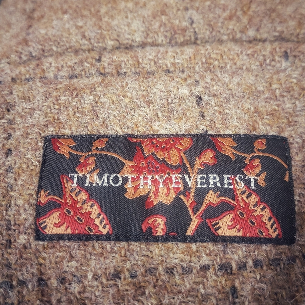Timothy Everest Harris Tweed Brown Windowpane Blazer - Picture 9 of 11